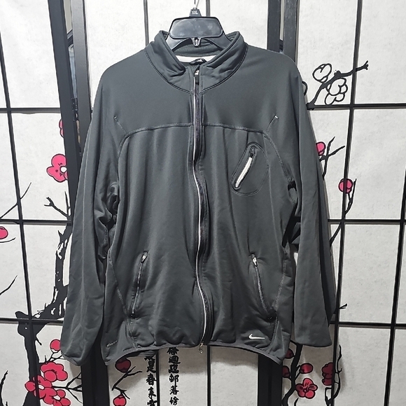 Nike Fit DRY Gray Full Zip Jacket Size Large - Picture 1 of 7